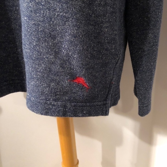 Tommy Bahama Pullover Sweatshirt Blue/Grey Size L - Picture 2 of 6
